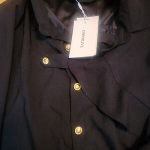 Women's Black Button Down Shirt